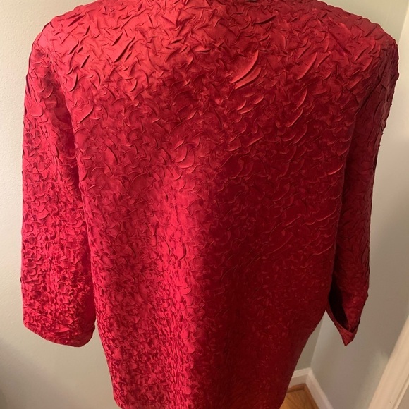 Travelers collection by Chico’s red jacket, size 2 - Picture 4 of 5